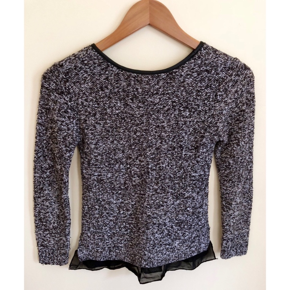 Guess Los Angeles Marled Mock Layer Pullover